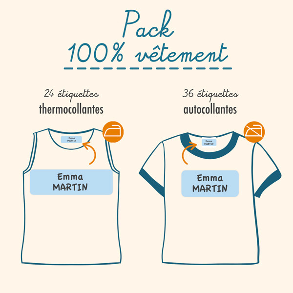 Pack étiquettes Vêtements