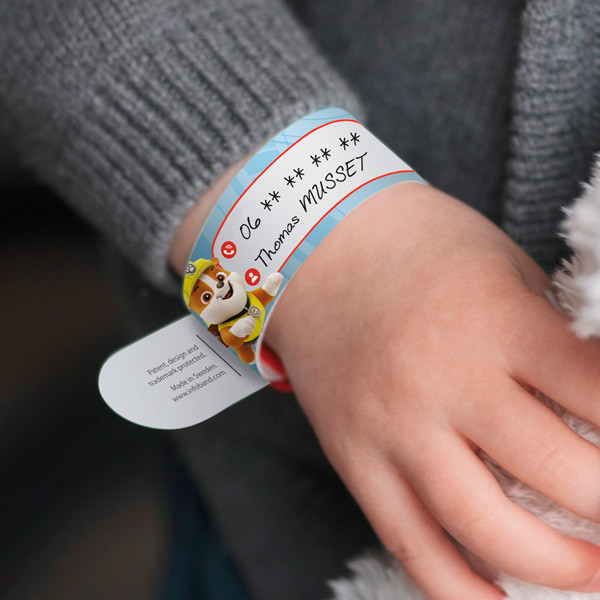 Bracelet d'identification enfant - Pat'Patrouille