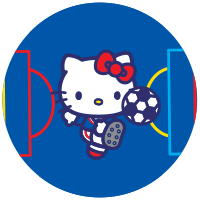 Etiquette Hello Kitty Licorne